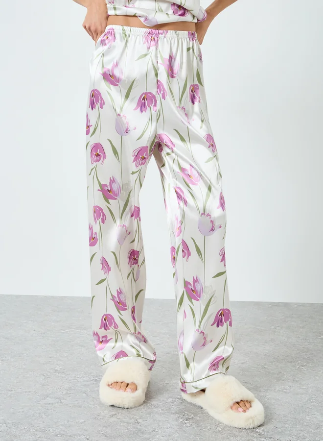 Take Two Multi Women Floral Printed Cami Top and Pyjama Set for Women | Best Price UAE